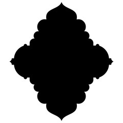 Exquisite Label Emblem Shapes: Turkish, Iranian & Arabic Traditional Glyphs for Ramadan & Eid Banners Label Emblem Shape Glyph Pictogram symbol visual illustration