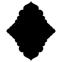Exquisite Label Emblem Shapes: Turkish, Iranian & Arabic Traditional Glyphs for Ramadan & Eid Banners Label Emblem Shape Glyph Pictogram symbol visual illustration