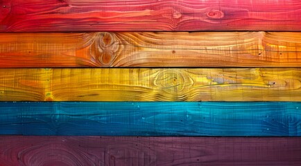Colored painted wooden planks texture background.