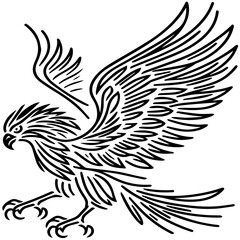eagle with wings