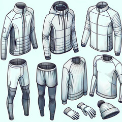 Men's Sportswear Essentials illustration Set