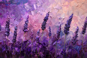 Lavender painting.