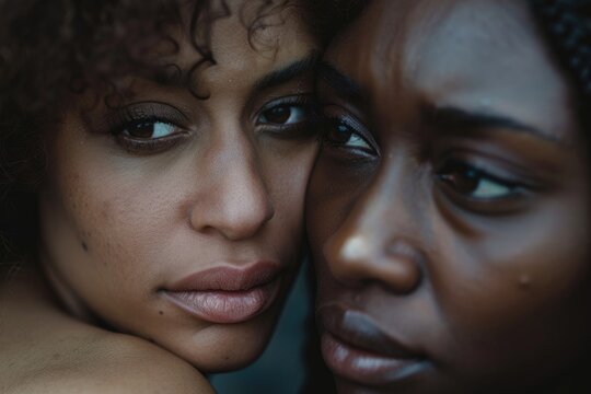 African-American Woman Seeking Help from Her Concerned Friend
