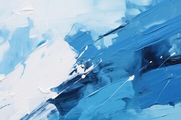 Fototapeta na wymiar Painting blue backgrounds creativity.