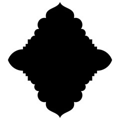 Islamic Label Emblem Shape Glyph Pictogram symbol visual illustration