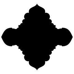 Islamic Label Emblem Shape Glyph Pictogram symbol visual illustration