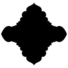 Islamic Label Emblem Shape Glyph Pictogram symbol visual illustration