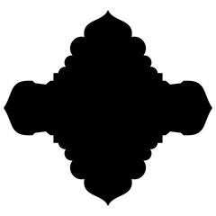 Islamic Label Emblem Shape Glyph Pictogram symbol visual illustration