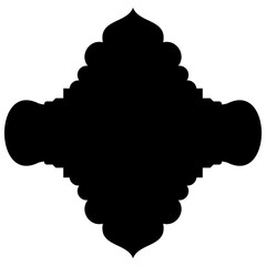 Islamic Label Emblem Shape Glyph Pictogram symbol visual illustration