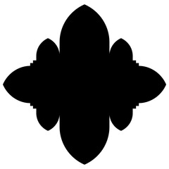 Elegant Visual Illustrations: Iconic Label Emblem Shapes in Turkish, Iranian, Arabic Styles for Eid Banners Label Emblem Shape Glyph Pictogram symbol visual illustration