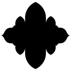 Elegant Visual Illustrations: Iconic Label Emblem Shapes in Turkish, Iranian, Arabic Styles for Eid Banners Label Emblem Shape Glyph Pictogram symbol visual illustration