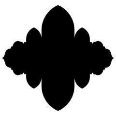 Elegant Visual Illustrations: Iconic Label Emblem Shapes in Turkish, Iranian, Arabic Styles for Eid Banners Label Emblem Shape Glyph Pictogram symbol visual illustration