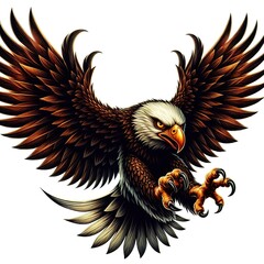 Obraz premium Eagle is hunting