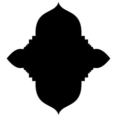 Islamic Label Emblem Shape Glyph Pictogram symbol visual illustration