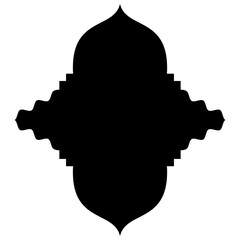 Islamic Label Emblem Shape Glyph Pictogram symbol visual illustration