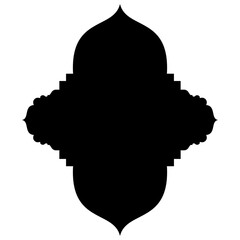 Islamic Label Emblem Shape Glyph Pictogram symbol visual illustration