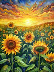 sunflowers in the field