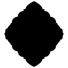 Islamic Label Emblem Shape Glyph Pictogram symbol visual illustration