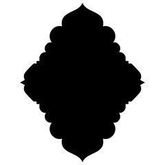Islamic Label Emblem Shape Glyph Pictogram symbol visual illustration