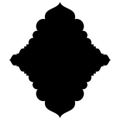Islamic Label Emblem Shape Glyph Pictogram symbol visual illustration