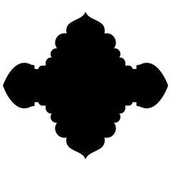 Islamic Label Emblem Shape Glyph Pictogram symbol visual illustration