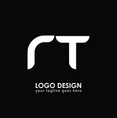 NT NT Logo Design, Creative Minimal Letter NT NT Monogram