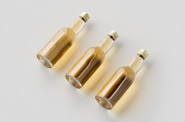 Miniature spirits, liquor bottle mockup.