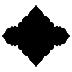 Islamic Label Emblem Shape Glyph Pictogram symbol visual illustration Classic Label and Emblem Icons: Turkish, Iranian, Arabic Glyphs for Exclusive Ramadan & Eid Banner Designs