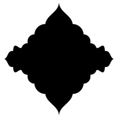 Islamic Label Emblem Shape Glyph Pictogram symbol visual illustration Classic Label and Emblem Icons: Turkish, Iranian, Arabic Glyphs for Exclusive Ramadan & Eid Banner Designs