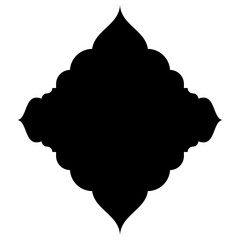 Islamic Label Emblem Shape Glyph Pictogram symbol visual illustration Classic Label and Emblem Icons: Turkish, Iranian, Arabic Glyphs for Exclusive Ramadan & Eid Banner Designs