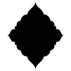 Islamic Label Emblem Shape Glyph Pictogram symbol visual illustration Classic Label and Emblem Icons: Turkish, Iranian, Arabic Glyphs for Exclusive Ramadan & Eid Banner Designs