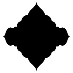 Islamic Label Emblem Shape Glyph Pictogram symbol visual illustration