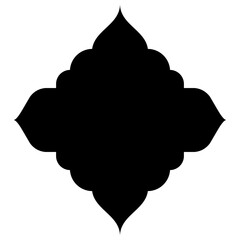 Islamic Label Emblem Shape Glyph Pictogram symbol visual illustration