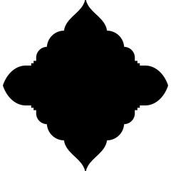 Islamic Label Emblem Shape Glyph Pictogram symbol visual illustration