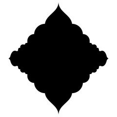 Islamic Label Emblem Shape Glyph Pictogram symbol visual illustration