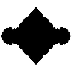 Islamic Label Emblem Shape Glyph Pictogram symbol visual illustration