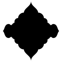 Islamic Label Emblem Shape Glyph Pictogram symbol visual illustration