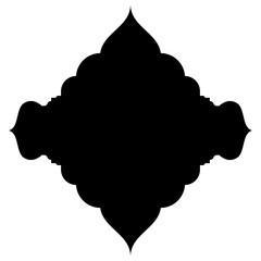 Islamic Label Emblem Shape Glyph Pictogram symbol visual illustration