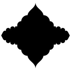 Islamic Label Emblem Shape Glyph Pictogram symbol visual illustration