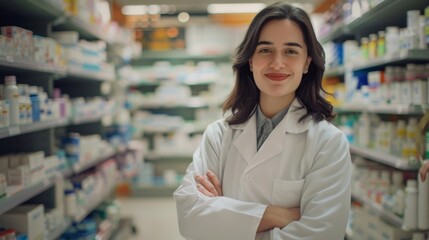 A Confident Pharmacist Smiling