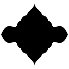 Islamic Label Emblem Shape Glyph Pictogram symbol visual illustration Classic Label and Emblem Icons: Turkish, Iranian, Arabic Glyphs for Exclusive Ramadan & Eid Banner Designs