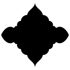 Islamic Label Emblem Shape Glyph Pictogram symbol visual illustration Classic Label and Emblem Icons: Turkish, Iranian, Arabic Glyphs for Exclusive Ramadan & Eid Banner Designs