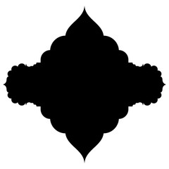 Islamic Label Emblem Shape Glyph Pictogram symbol visual illustration Classic Label and Emblem Icons: Turkish, Iranian, Arabic Glyphs for Exclusive Ramadan & Eid Banner Designs