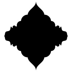 Islamic Label Emblem Shape Glyph Pictogram symbol visual illustration