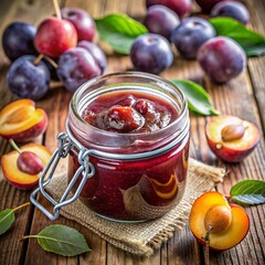 homemade plum jam