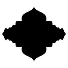 Islamic Label Emblem Shape Glyph Pictogram symbol visual illustration