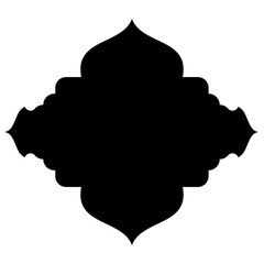 Islamic Label Emblem Shape Glyph Pictogram symbol visual illustration