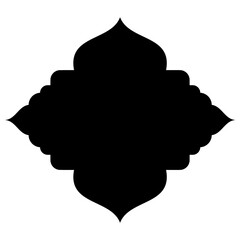 Islamic Label Emblem Shape Glyph Pictogram symbol visual illustration