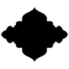 Islamic Label Emblem Shape Glyph Pictogram symbol visual illustration