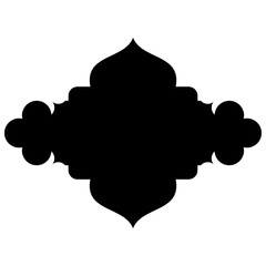 Islamic Label Emblem Shape Glyph Pictogram symbol visual illustration